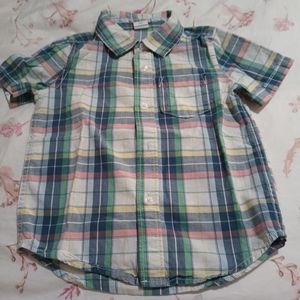 Baby GAP boys Button down plaid shirt